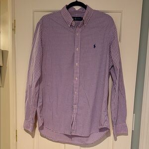Ralph Lauren Purple Checkered Men's Shirt
